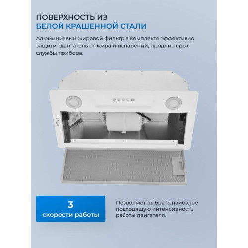 Вытяжка ZUGEL ZHI521W белая