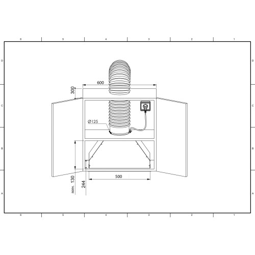 Вытяжка ZUGEL ZHI521W белая