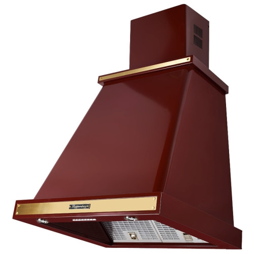 Вытяжка KUPPERSBERG T 669 BOR Bronze 60 красный/бронза окантовка