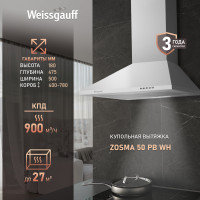 Вытяжка Weissgauff Zosma 50 PB WH