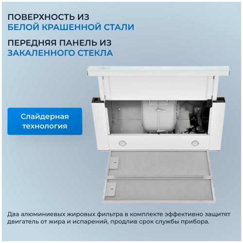 Вытяжка ZUGEL ZHT652GW белая