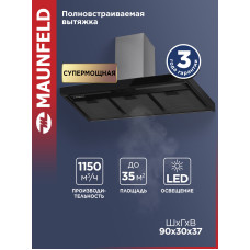 Вытяжка Maunfeld Mirage 90 чёрный