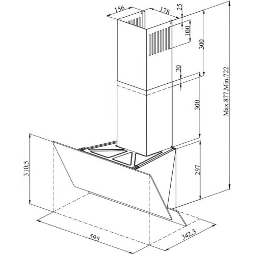 Вытяжка Monsher Laval 60 Blanc