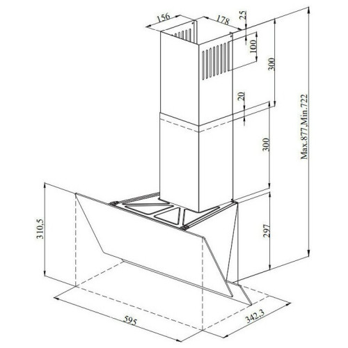 Вытяжка Monsher Laval 60 Noir