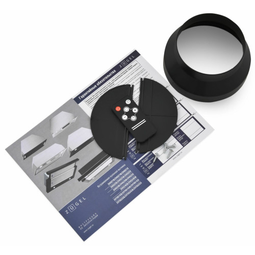 Вытяжка ZUGEL ZHT652GB черная