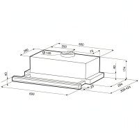 Вытяжка KRONA Kamilla 600 E1M белый