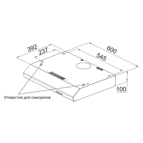 Вытяжка Weissgauff Cover 60 Black