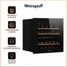 Винный холодильник Weissgauff WWCI-36 DB DualZone