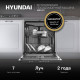 Встраиваемая посудомоечная машина Hyundai HBD 674 серебристый
