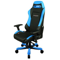 Игровое кресло DXRacer Iron series OH/IS11/NB черный с голубым