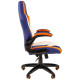 Игровое кресло Chairman game 15 синий/белый/оранжевый