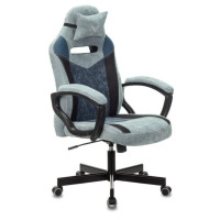 Кресло игровое Бюрократ VIKING 6 KNIGHT BL FABRIC синий