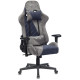 Кресло игровое Бюрократ VIKING X Fabric серый/темно-синий
