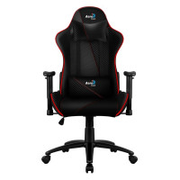 Игровое кресло Aerocool AC110 AIR Black Red черно-красное