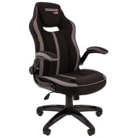 Игровое кресло Chairman game 19 чёрное/красное