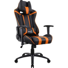 Игровое кресло Aerocool AC120 AIR-BO черно-оранжевое