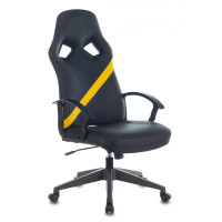Кресло Бюрократ Zombie DRIVER черный/желтый