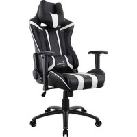Игровое кресло Aerocool AC120 AIR-BW черно-белое