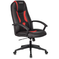 Кресло Бюрократ VIKING-8 BL+RED черный/красный