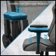 Кресло Aerocool CROWN AeroSuede Steel Blue