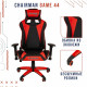 Игровое кресло Chairman game 44 чёрное/серое