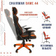 Игровое кресло Chairman game 44 чёрное/серое