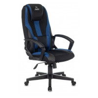 Кресло игровое Бюрократ Zombie 9 черный/синий искусст.кожа/ткань крестовина пластик