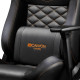 Кресло компьютерное игровое CANYON Nightfall GС-7 Gaming chair, PU leather, Cold molded foam, Metal Frame, Top gun mechanism, 90-160 dgree, 3D armrest, Class 4 gas lift, metal base ,60mm Nylon Castor, black and orange stitching