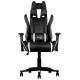 Игровое кресло Aerocool AC220 AIR-BW черно-белое