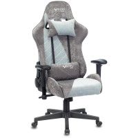 Кресло игровое Бюрократ VIKING X Fabric серый/серо-голубой
