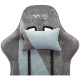 Кресло игровое Бюрократ VIKING X Fabric серый/серо-голубой