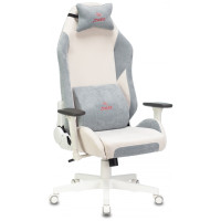 Кресло игровое Zombie EPIC PRO Fabric белый/серо-голубой