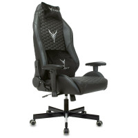 Кресло игровое Бюрократ Knight Neon черный/голубой