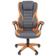 Игровое кресло Chairman game 22 серый/оранжевый