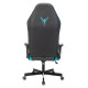 Кресло Knight Neon LBlue черный/голубой