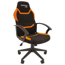 Игровое кресло Chairman game 9 чёрное/оранжевое