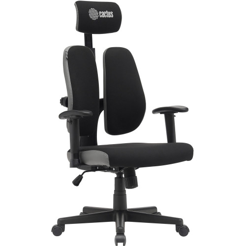 Кресло Cactus CS-CHR-MC03-BKGY черный/серый