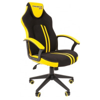 Игровое кресло Chairman game 26 черный/голубой