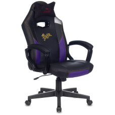 Кресло игровое Бюрократ Zombie HERO JOKER черный/фиолетовый