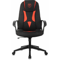 Кресло Бюрократ игровое Zombie 200 черный/красный