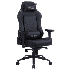 Кресло игровое Cactus CS-CHR-0112BL-M массажное, черный
