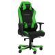 Игровое кресло DXRacer Iron OH/IS11/NE кожа чёрно-зелёное