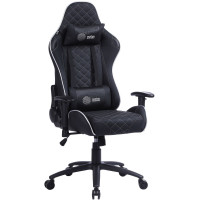 Кресло игровое Cactus CS-CHR-030BLS черный/серебристый