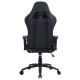 Кресло игровое Cactus CS-CHR-030BLS черный/серебристый