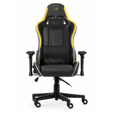 Игровое кресло WARP Xn чёрно-жёлтое экокожа алькантара XN-BYW