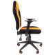 Кресло Chairman game 8 чёрное/оранжевое