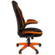 Игровое кресло Chairman game 19 чёрное/оранжевое