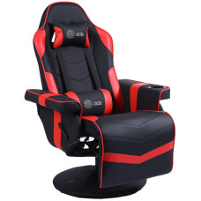 Кресло игровое Cactus CS-CHR-GS200BLR черный/красный