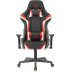 Кресло Бюрократ игровое ZOMBIE Z4 черный/красный