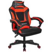 Игровое кресло DEFENDER Master Черный/Красный